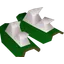 Green spiky vambraces