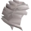 A powdered wig