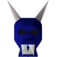 Blue halloween mask