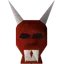 Red halloween mask