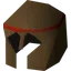 Bronze med helm