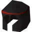 Black med helm