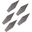 Steel javelin tips