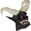 Black demon mask
