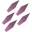 Amethyst javelin tips