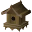 Teak bird house