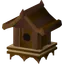 Mahogany bird house