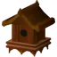 Redwood bird house