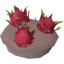 Uncooked dragonfruit pie