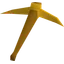 Gilded pickaxe