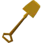 Gilded spade