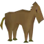 Brown toy horsey