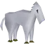 White toy horsey