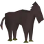 Black toy horsey