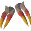 Burning claws