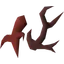 Broken antler