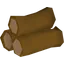 Oak pyre logs