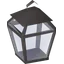 Empty candle lantern