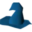 Blue wizard hat