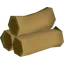 Mahogany pyre logs