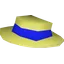 Blue boater