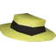 Black boater